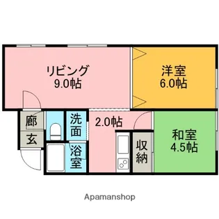 スカイハウス【2階】の間取り