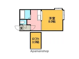 北海道札幌市手稲区曙三条3丁目【アパート】の間取り