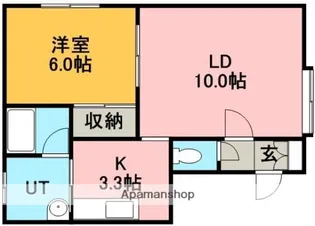シャローム稲穂【205号室】の間取り