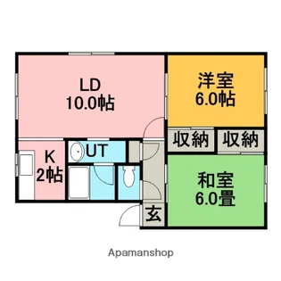 プラスペリティ宮の沢【205号室】の間取り