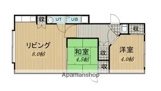 中山 花川北ビル【3階】の間取り