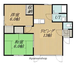 ウェルスヒルドミール【102号室】の間取り