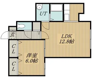 サンテラス星置Ⅶ【107号室】の間取り