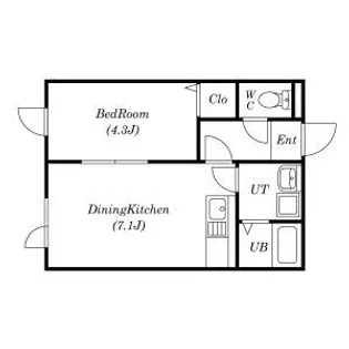 ウイングスクエア【206号室】の間取り