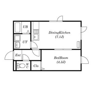 ウイングスクエア【101号室】の間取り