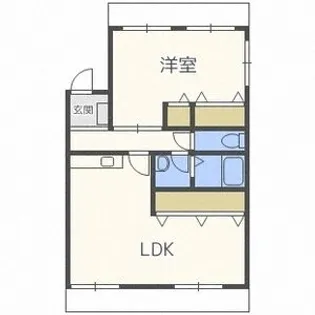グリーンハイツ前田【206号室】の間取り