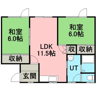 ピート 300【102号室】の間取り