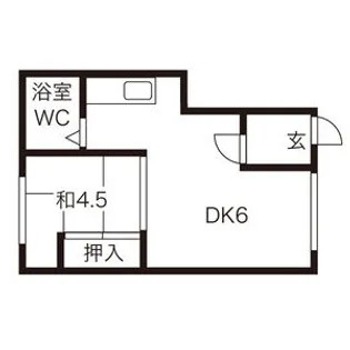 あけぼのハイツ【1A号室】の間取り