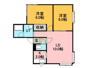 フォーサイト宮の沢【201号室】の間取り