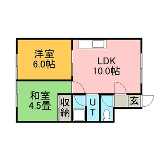 コーポかんの【0202号室】の間取り