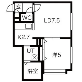 ヴィラ・ リベルタス【2階】の間取り