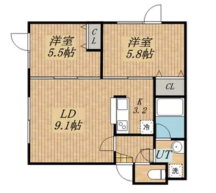 はまなす【1階】の間取り