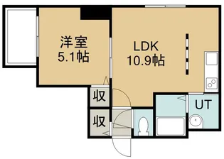 ミリオンスカイ手稲ステーション【00601号室】の間取り