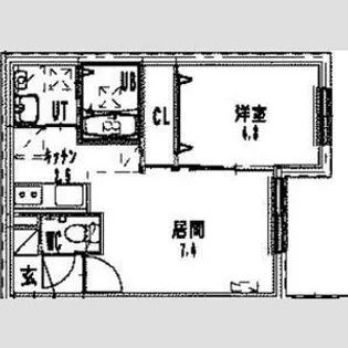 レグルス手稲【4階】の間取り
