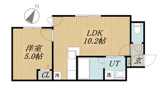ENCHANーTHE手稲(アンシャンテ手稲)【4階】の間取り