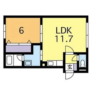 シティーハウスN6【2階】の間取り