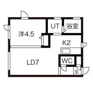 北海道札幌市手稲区前田六条16丁目【アパート】の間取り