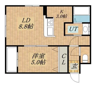 APRICOURT Ⅰ【403号室】の間取り