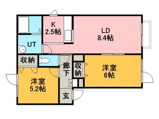 シャーメゾンエルム【2階】の間取り