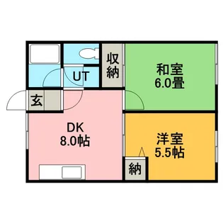 シティハイムドエール【101号室】の間取り