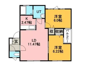 ONDINE (オンディーヌ)【3階】の間取り