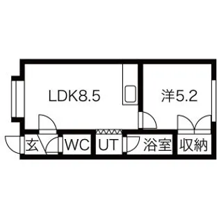 稲穂アパートメント【205号室】の間取り