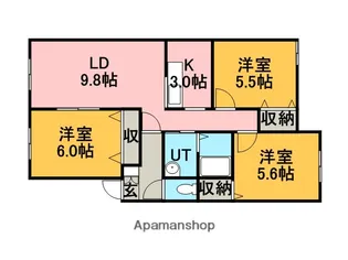 ウエスティン前田【1階】の間取り