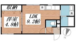シャングリラ手稲【4階】の間取り