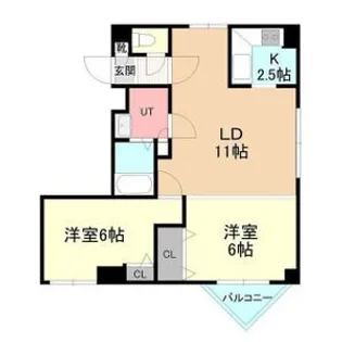 恒志堂手稲ビルⅠ【A401号室】の間取り