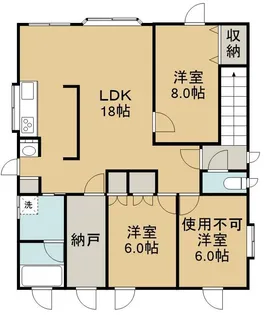 北海道札幌市手稲区星置一条3丁目【一戸建】の間取り