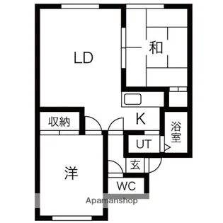 ローブ43【1階】の間取り
