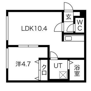 アレックス前田Ⅱ【206号室】の間取り