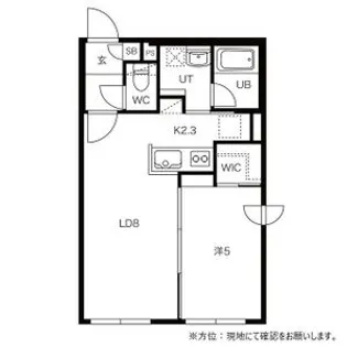 AQUA(アクア)【0405号室】の間取り