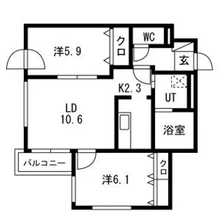LAMAIN RISO(ラマンリーゾ)【1階】の間取り