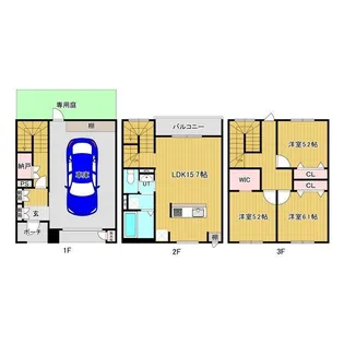 北海道札幌市手稲区星置二条4丁目【テラスハウス】の間取り