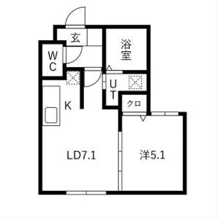 サクラソレイユ手稲【402号室】の間取り
