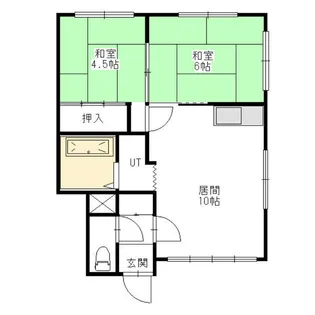 グリーンハウス【101号室】の間取り