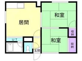コーポ広樹【0101号室】の間取り