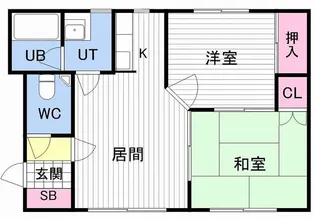 Kハイム星置 A棟【107号室】の間取り