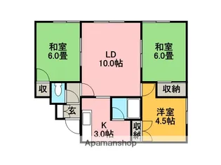 パークマンション2【205号室】の間取り