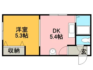 メゾンリッチ【101号室】の間取り