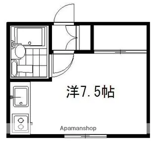 モダンコーポ田畑【2F6号室】の間取り