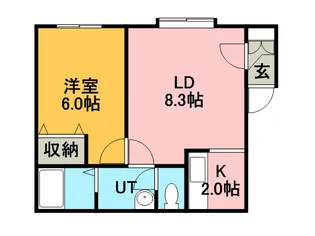 曙1条レモンハイツ【207号室】の間取り