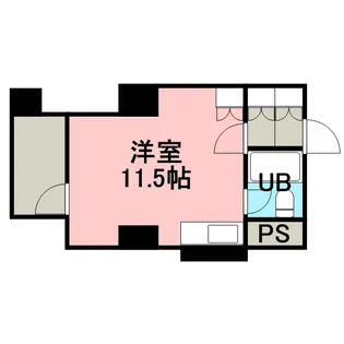 フューデイズコンドミニアム銭函【603号室】の間取り