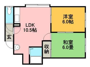 シャルム2・1【2号室】の間取り
