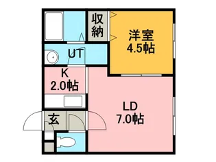 サンテラス星置【202号室】の間取り