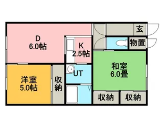 リラックス桂岡【0201号室】の間取り