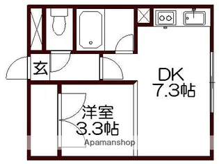 北海道石狩市花川南四条4丁目【マンション】の間取り