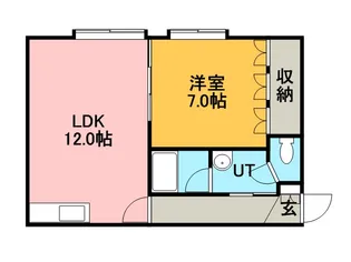 アクアマリン【101号室】の間取り