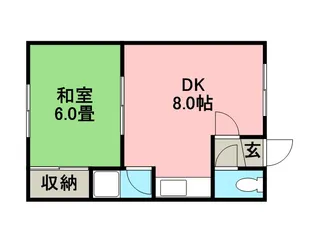 メゾン友【1階】の間取り